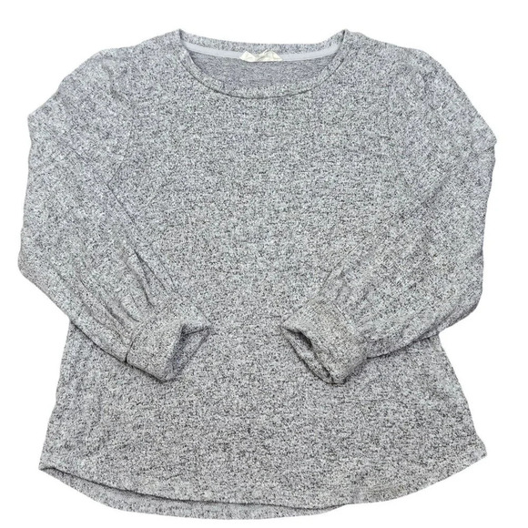 Pink Rose Gray Marled Pullover‎ Sweater Gray Long Sleeve Scoop Neck Size X Large - Picture 11 of 11